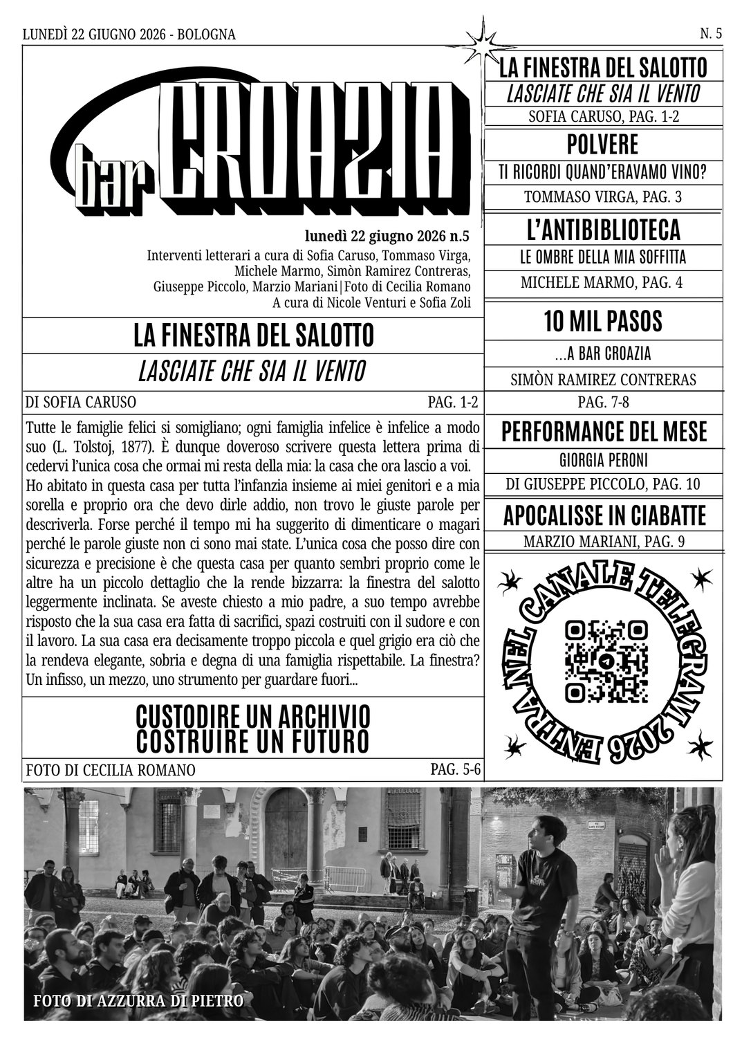 Copertina della fanzine n.5