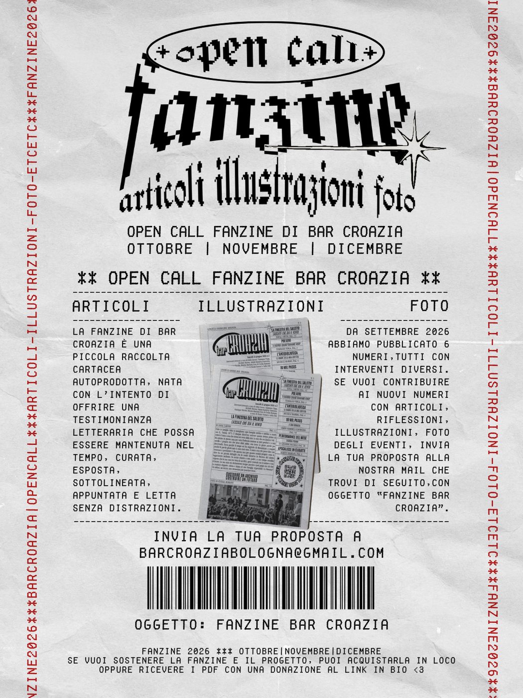 Locandina: Open call fanzine